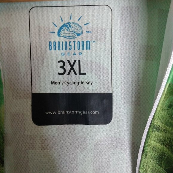 Oscar The Grouch Cycling Jersey Mens 3XL Brainstorm Gear Sesame Street Pockets - Picture 8 of 9